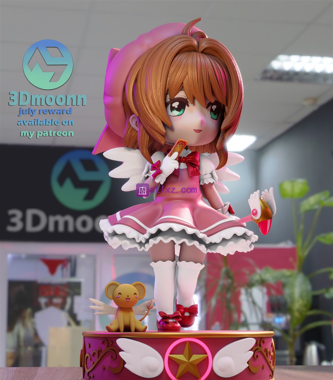 魔卡少女樱  木之本樱-STL下载网_3D打印模型网_3D模型库_3D打印模型素材