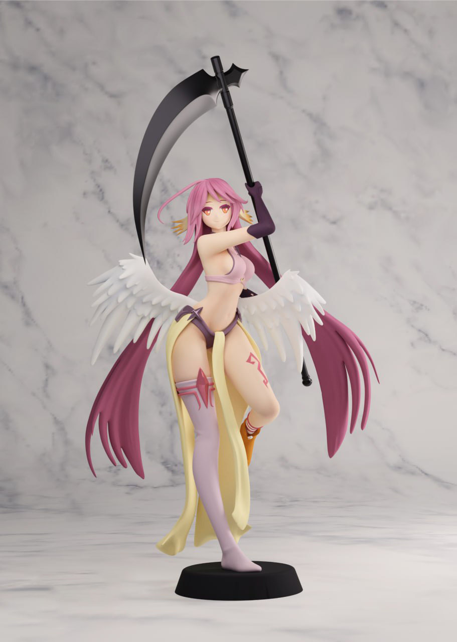 《NO GAME NO LIFE 游戏人生》吉普莉尔 吉布利尔Jibril-魔界天使jibril V1-STL下载网_3D打印模型网_3D模型库_3D打印模型素材