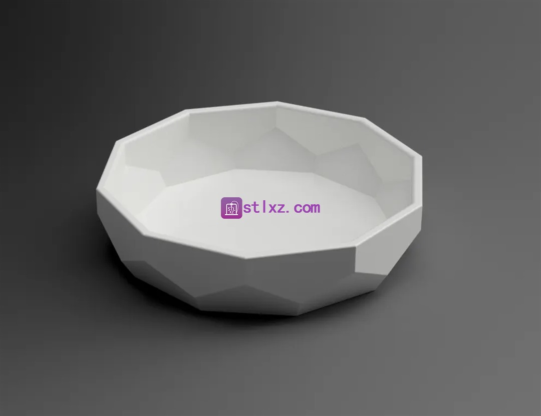 低聚托盘-STL下载网_3D打印模型网_3D模型库_3D打印模型素材