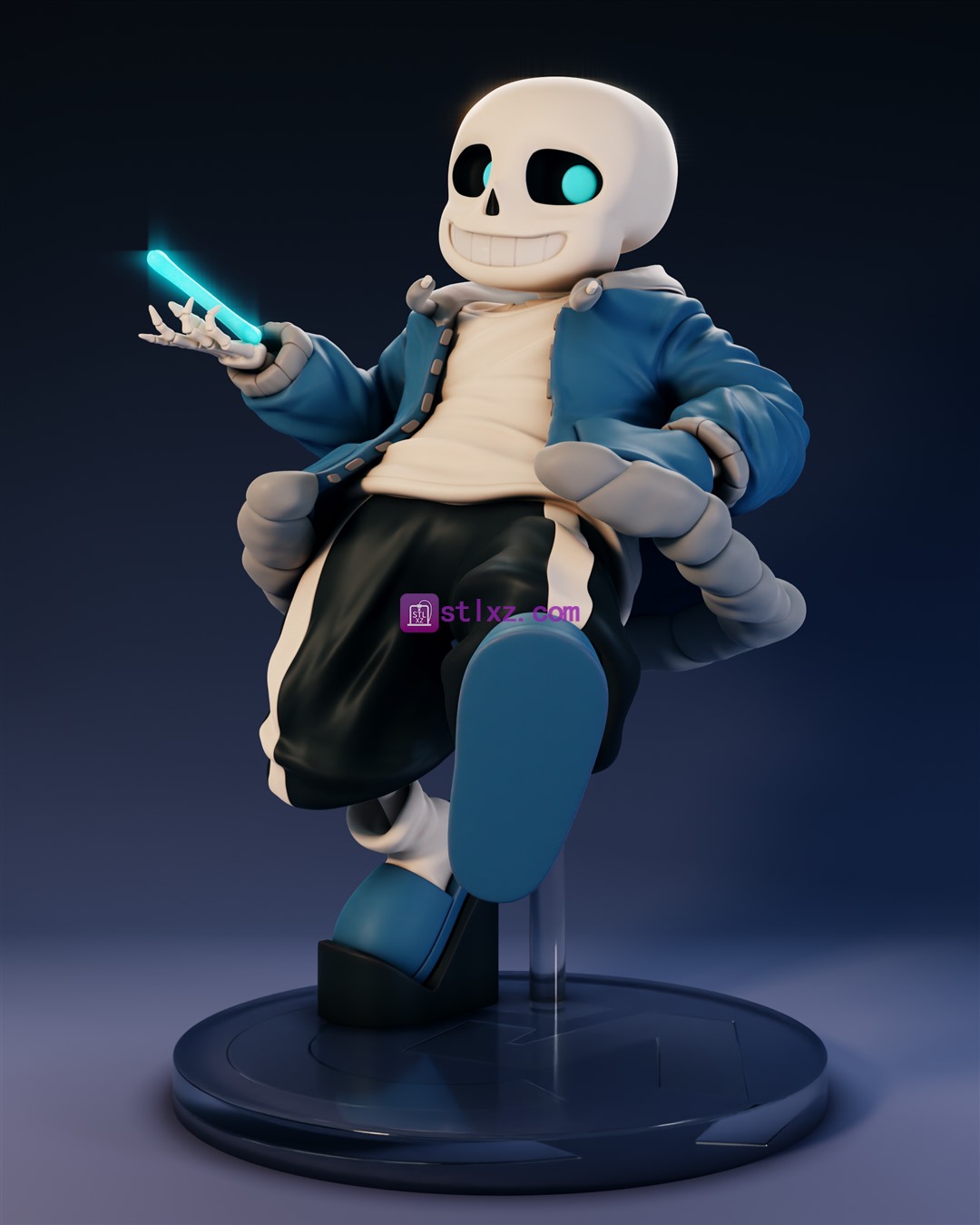 Sans（杉斯）《Undertale》中文名《传说之下》-STL下载网_3D打印模型网_3D模型库_3D打印模型素材