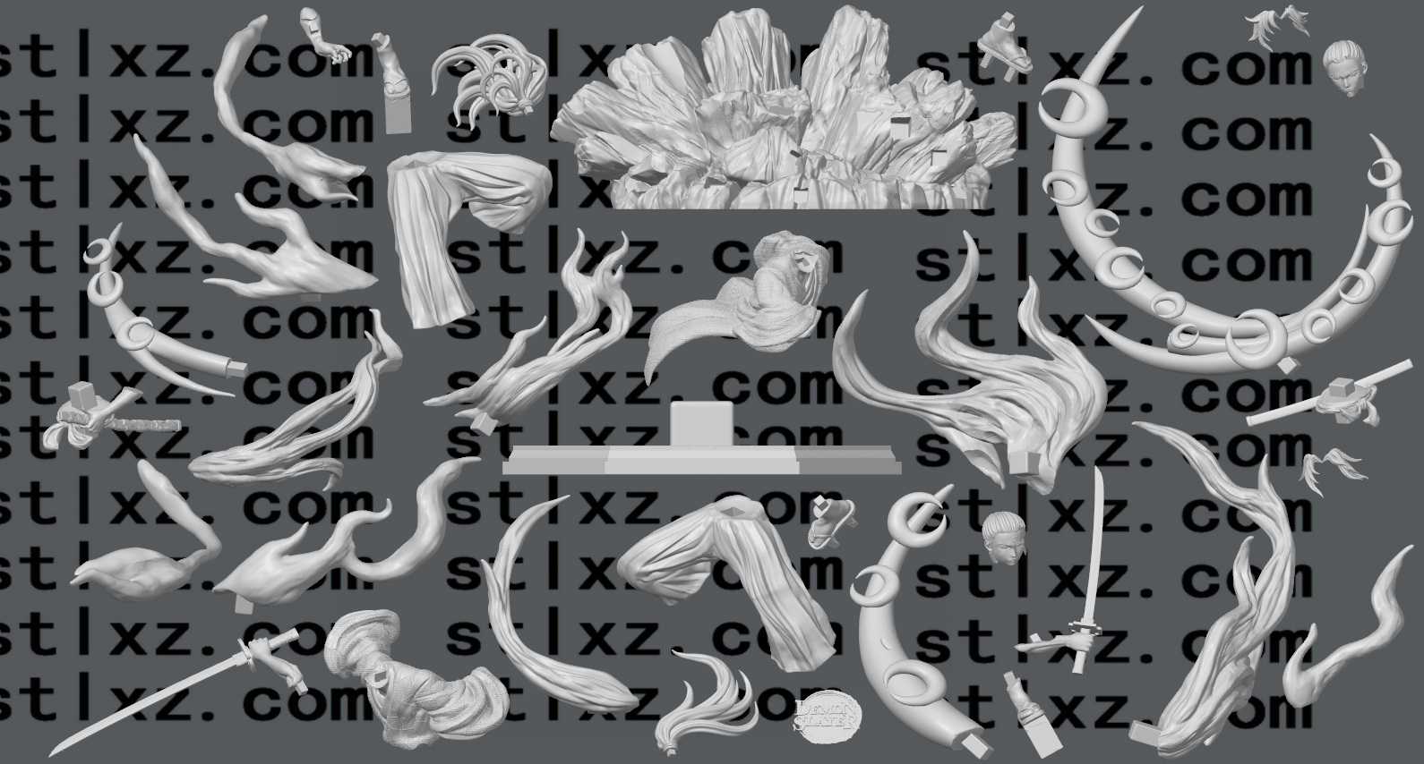 图片[3]-继国缘一    继国岩胜  鬼灭之刃-STL下载网_3D打印模型网_3D模型库_3D打印模型素材