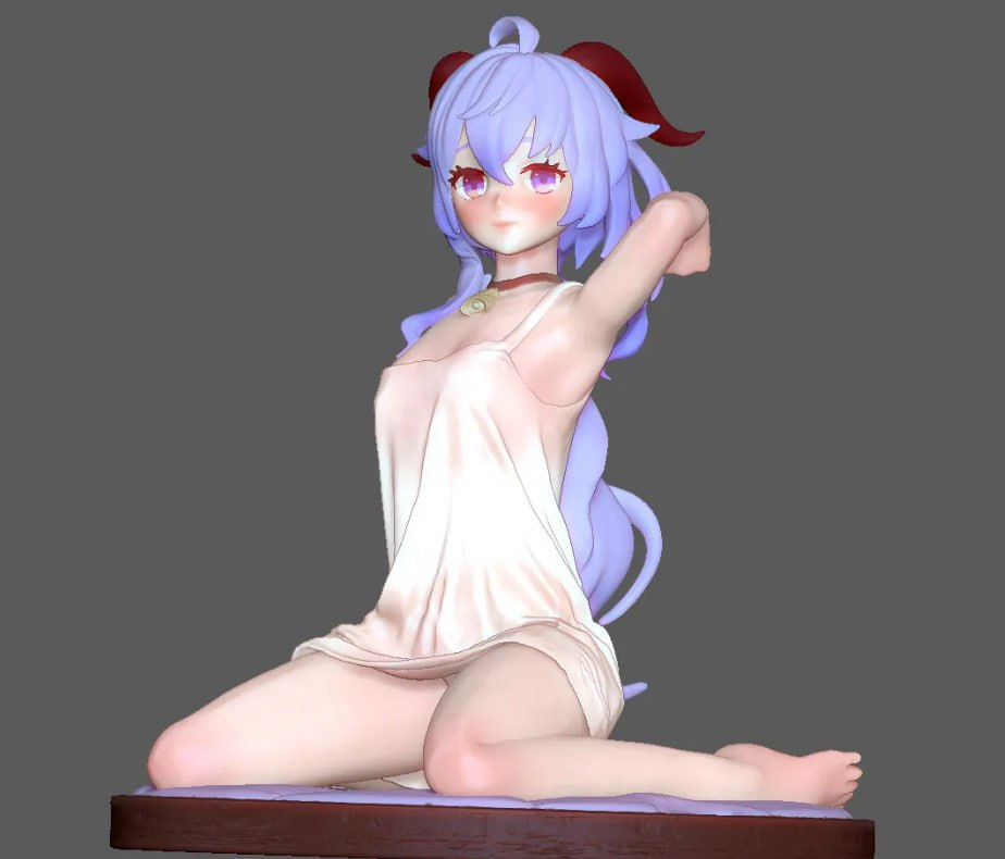 原神 睡衣甘雨-STL下载网_3D打印模型网_3D模型库_3D打印模型素材_3D打印机