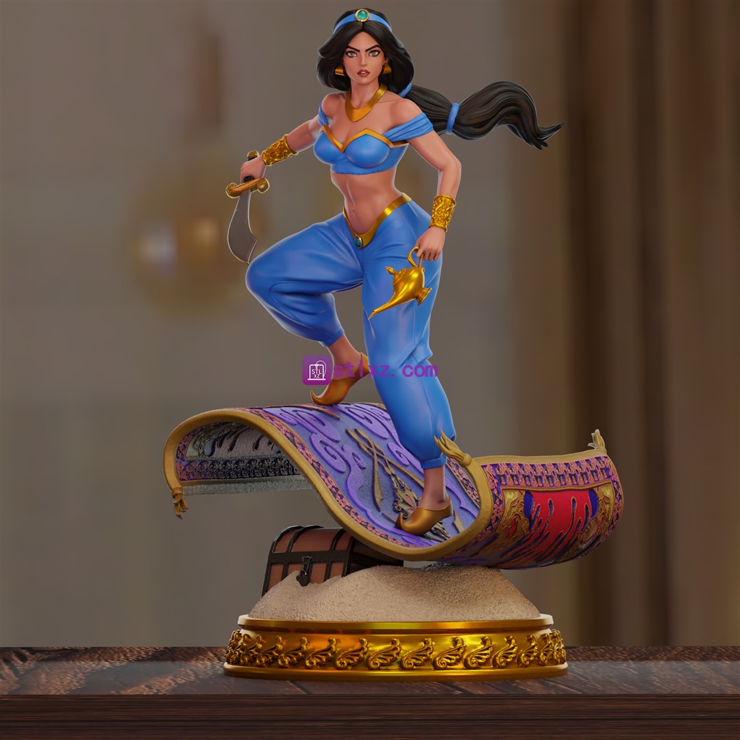 茉莉（Jasmine）茉莉公主《阿拉丁》-STL下载网_3D打印模型网_3D模型库_3D打印模型素材_3D打印机