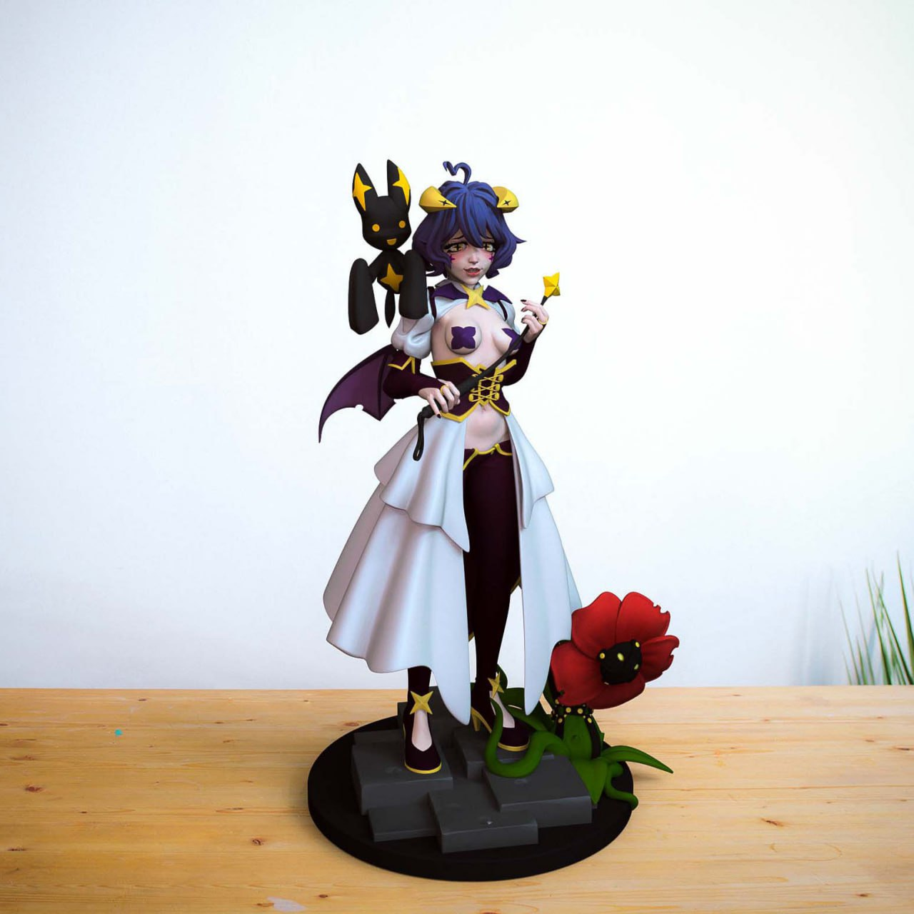 《梦想成为魔法少女》柊舞缇娜 憧憬成为魔法少女～柊舞缇娜 V1-STL下载网_3D打印模型网_3D模型库_3D打印模型素材_3D打印机