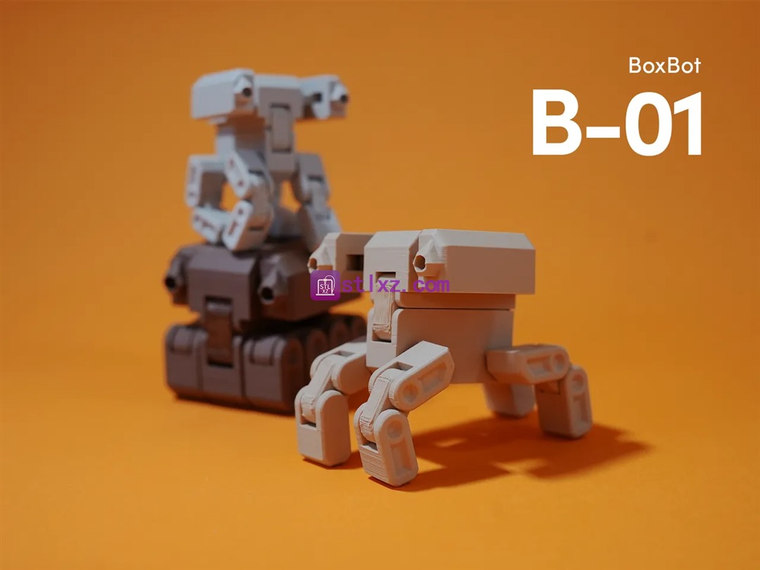 箱体机器人 B-01-STL下载网_3D打印模型网_3D模型库_3D打印模型素材_3D打印机