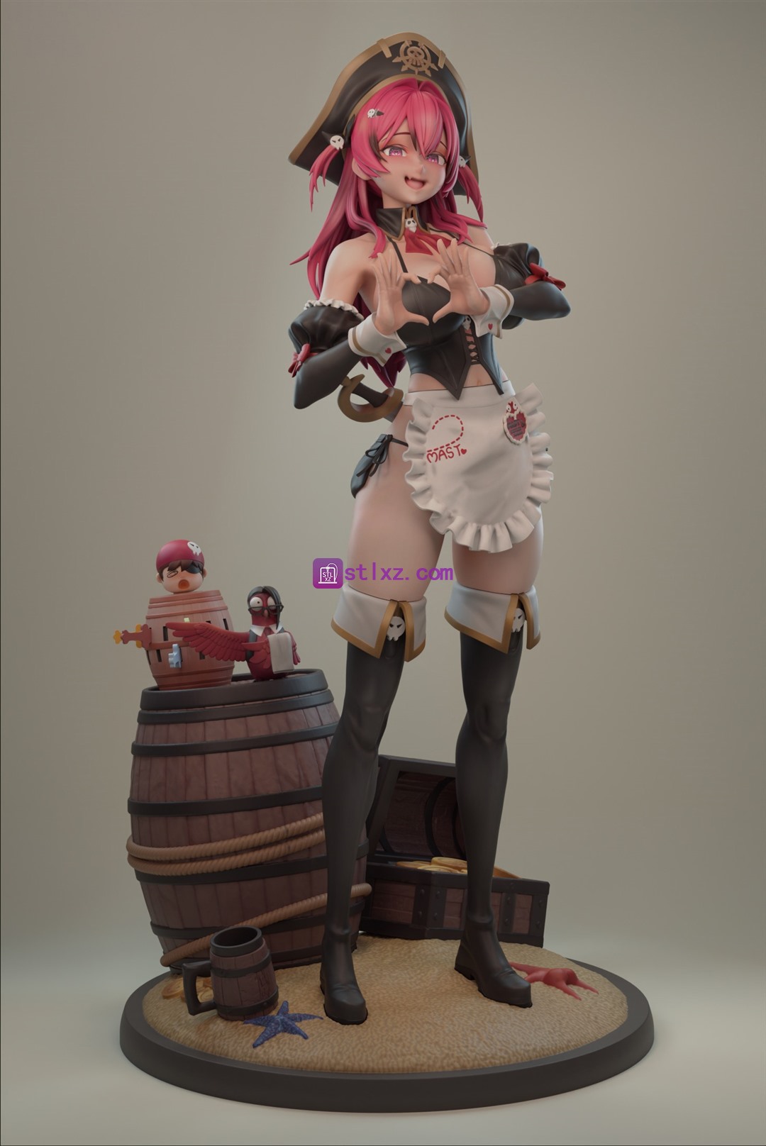 马斯特 浪漫的女仆《胜利女神:妮姬》-STL下载网_3D打印模型网_3D模型库_3D打印模型素材_3D打印机
