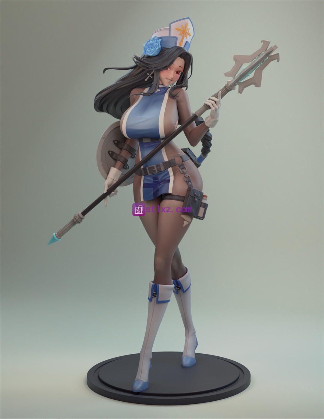 梅登护士《胜利女神：妮姬》-STL下载网_3D打印模型网_3D模型库_3D打印模型素材_3D打印机