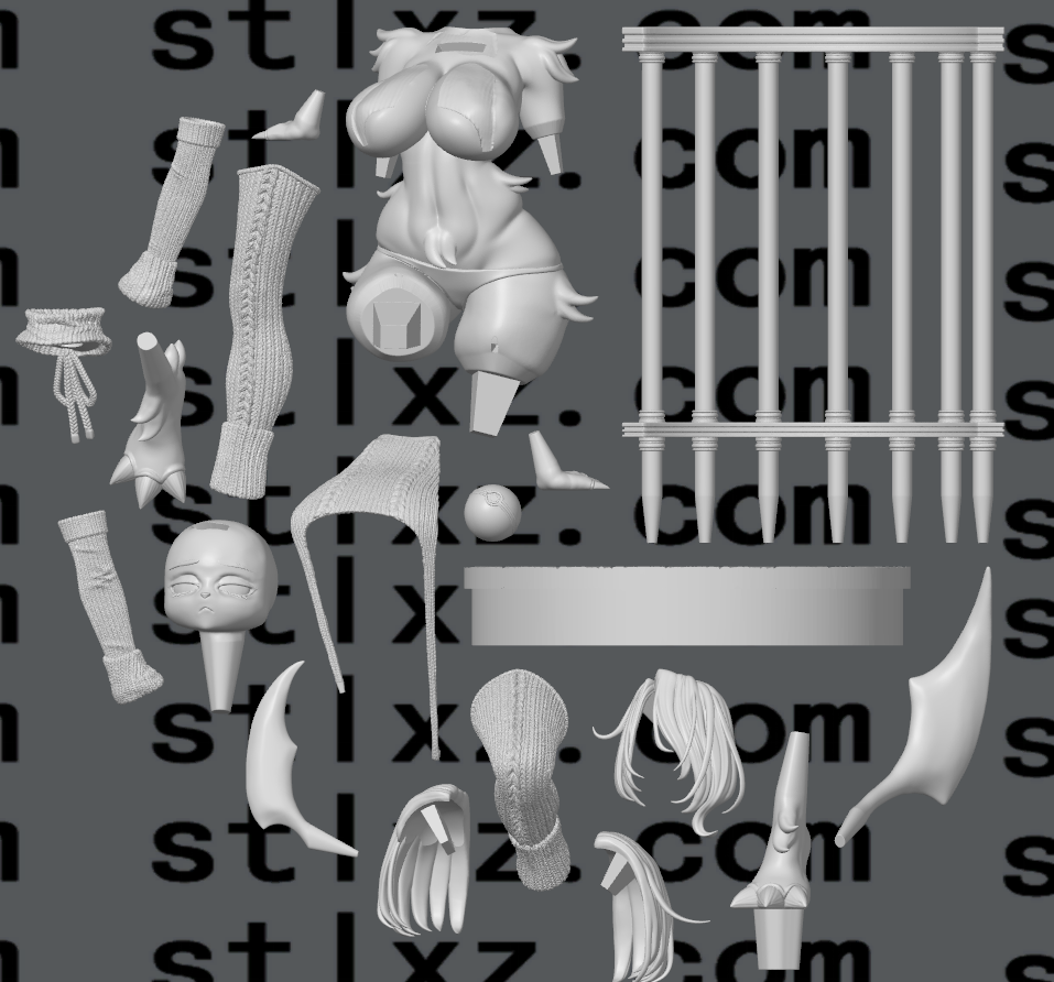 阿勃梭鲁《宝可梦》-STL下载网_3D打印模型网_3D模型库_3D打印模型素材_3D打印机