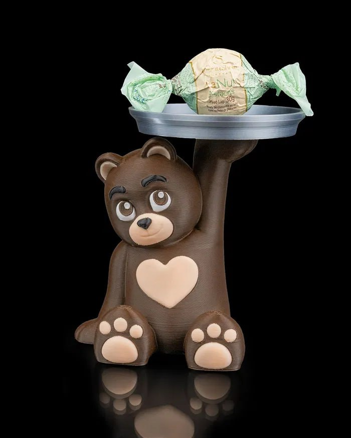 泰迪的零食托盘-STL下载网_3D打印模型网_3D模型库_3D打印模型素材_3D打印机