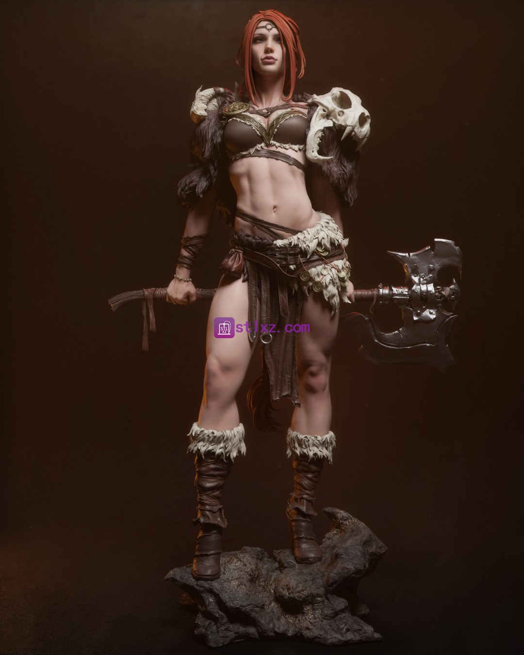 野蛮女王-STL下载网_3D打印模型网_3D模型库_3D打印模型素材_3D打印机