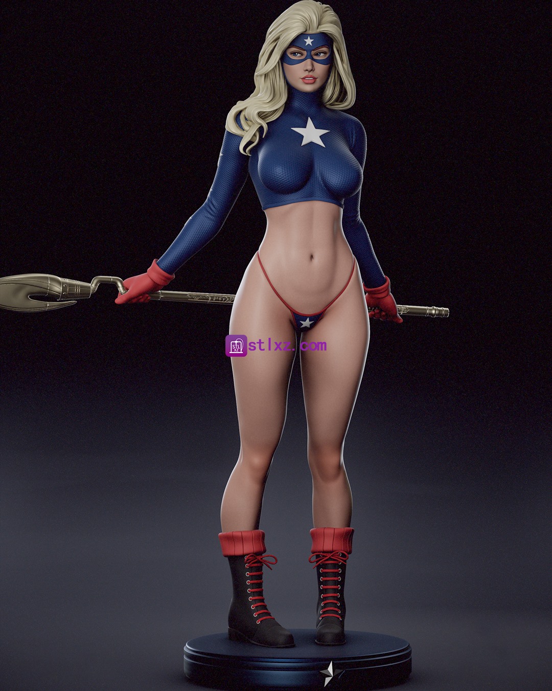 逐星女（Stargirl）《DC宇宙英雄秘密档案》-STL下载网_3D打印模型网_3D模型库_3D打印模型素材_3D打印机