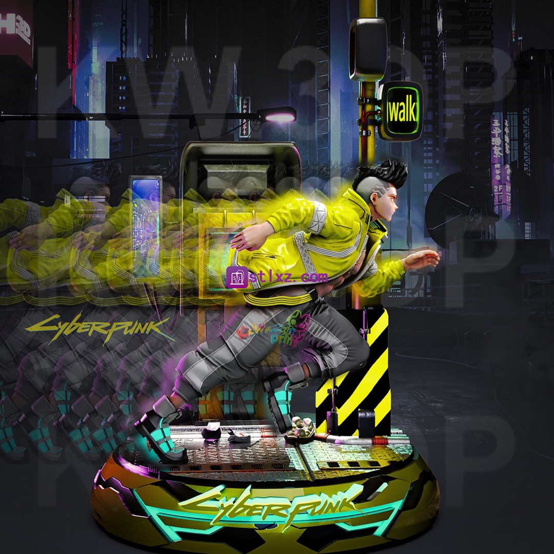 大卫·马丁内斯《赛博朋克：边缘行者》V1-STL下载网_3D打印模型网_3D模型库_3D打印模型素材_3D打印机