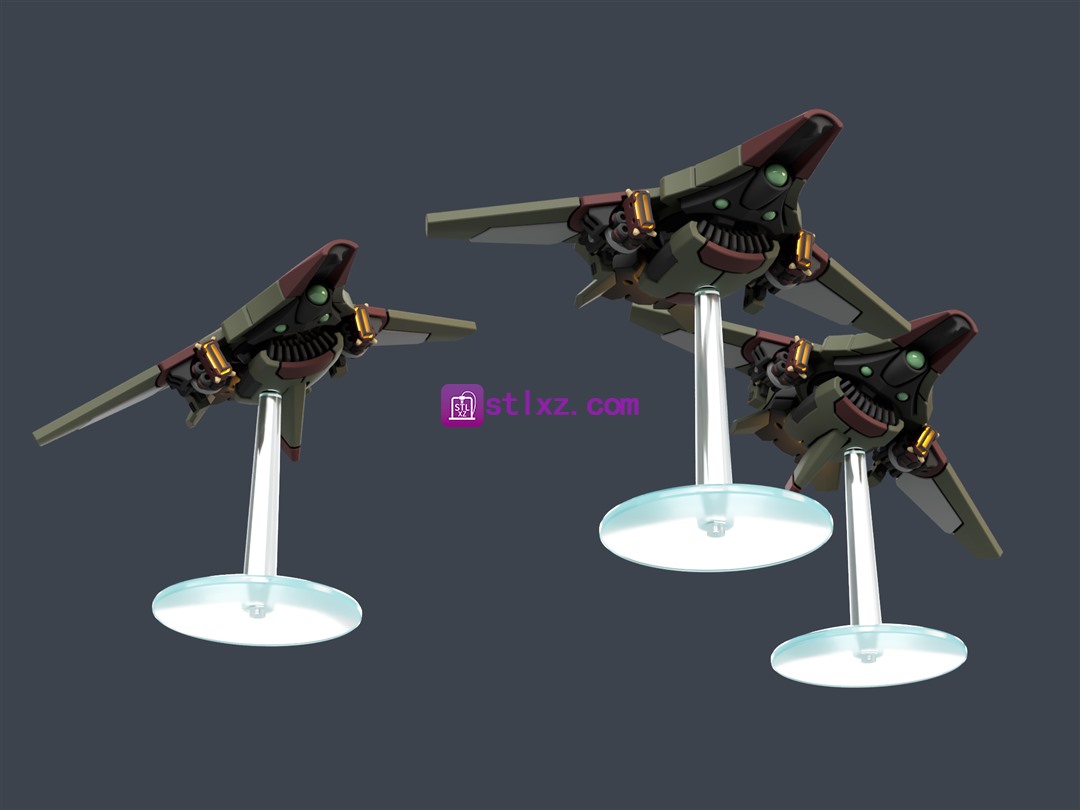 Y 型空中孔雀鱼-STL下载网_3D打印模型网_3D模型库_3D打印模型素材_3D打印机
