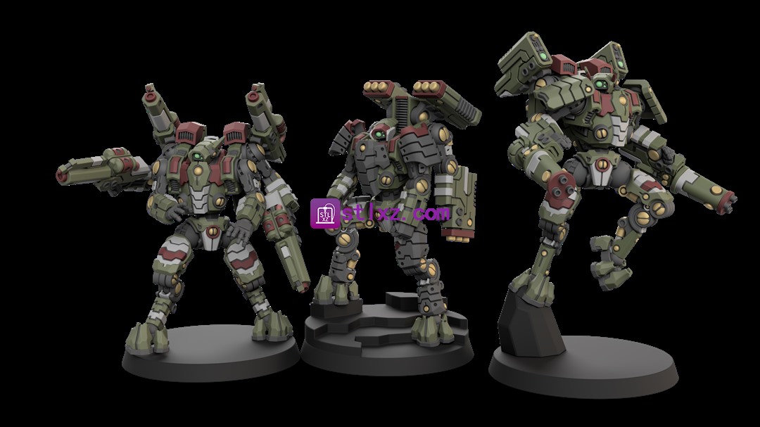 Y 锦鲤机甲-STL下载网_3D打印模型网_3D模型库_3D打印模型素材_3D打印机