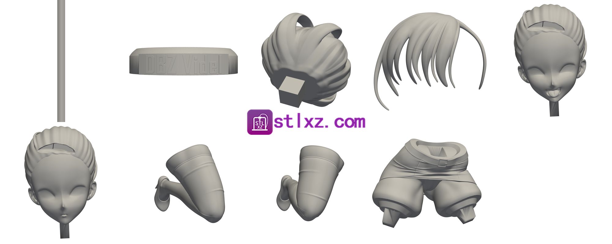 比迪丽《龙珠》 3-STL下载网_3D打印模型网_3D模型库_3D打印模型素材_3D打印机