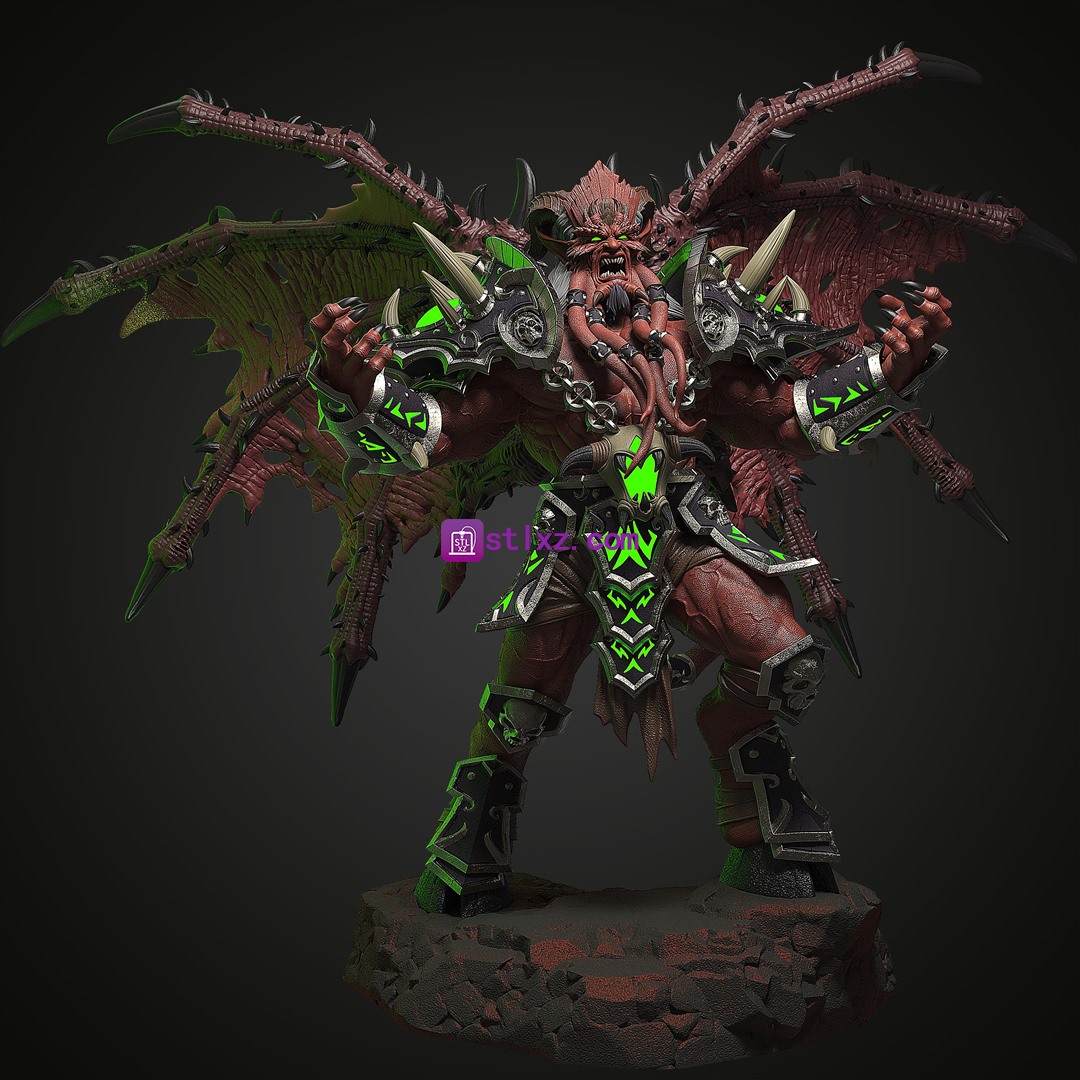 基尔加丹（Kil jaeden）《魔兽争霸》-STL下载网_3D打印模型网_3D模型库_3D打印模型素材_3D打印机