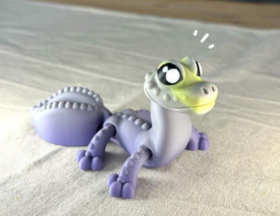 灵活的壁虎  一体打印可活动-STL下载网_3D打印模型网_3D模型库_3D打印模型素材_3D打印机