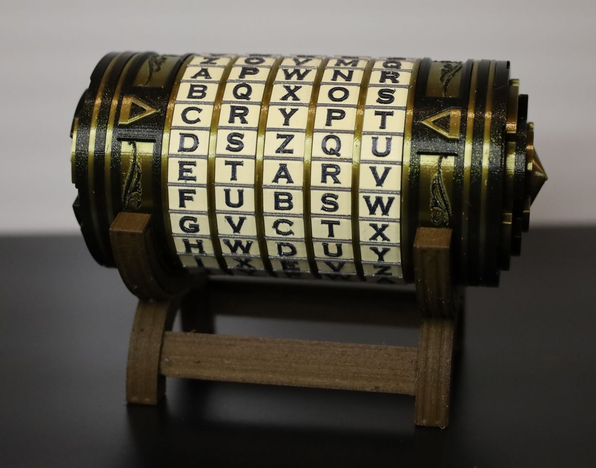 Cryptex（5、6、7、8或10个字母轮）-STL下载网_3D打印模型网_3D模型库_3D打印模型素材_3D打印机