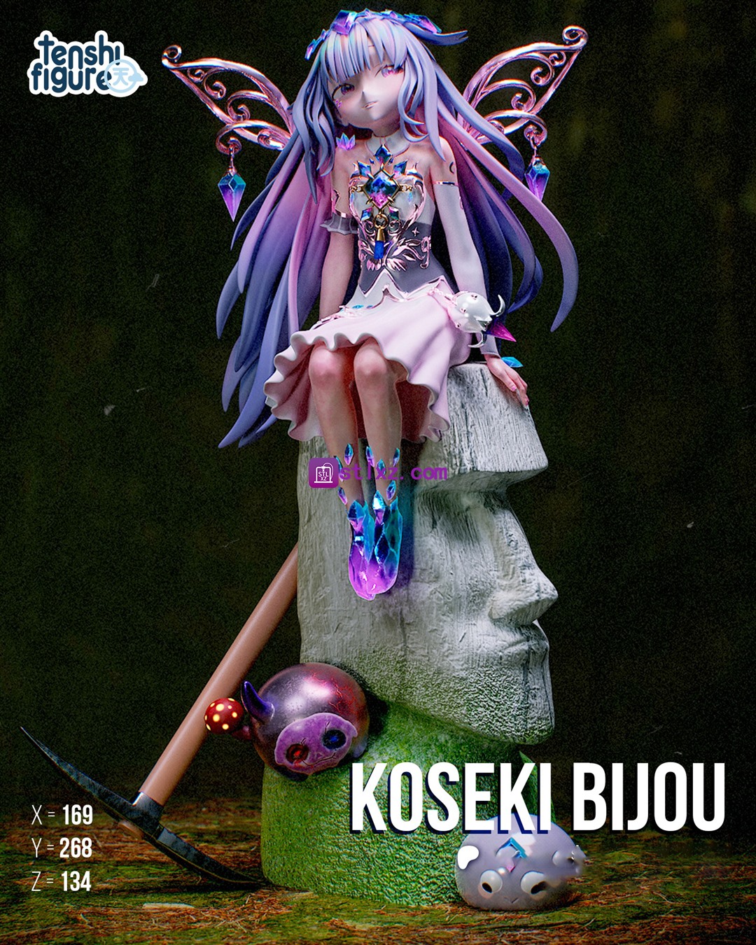 Koseki Bijou Vtuber 虚拟主播-STL下载网_3D打印模型网_3D模型库_3D打印模型素材_3D打印机