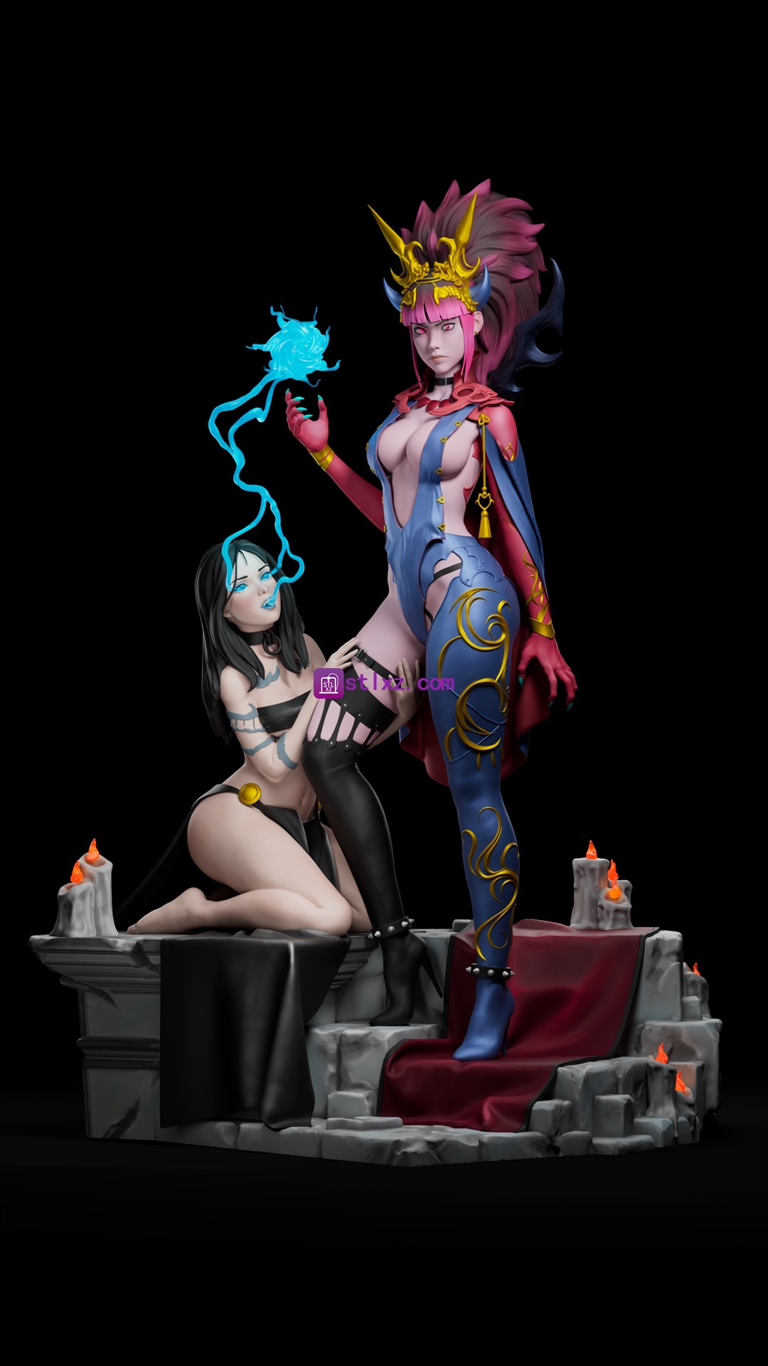 恶魔公主 T2-STL下载网_3D打印模型网_3D模型库_3D打印模型素材_3D打印机