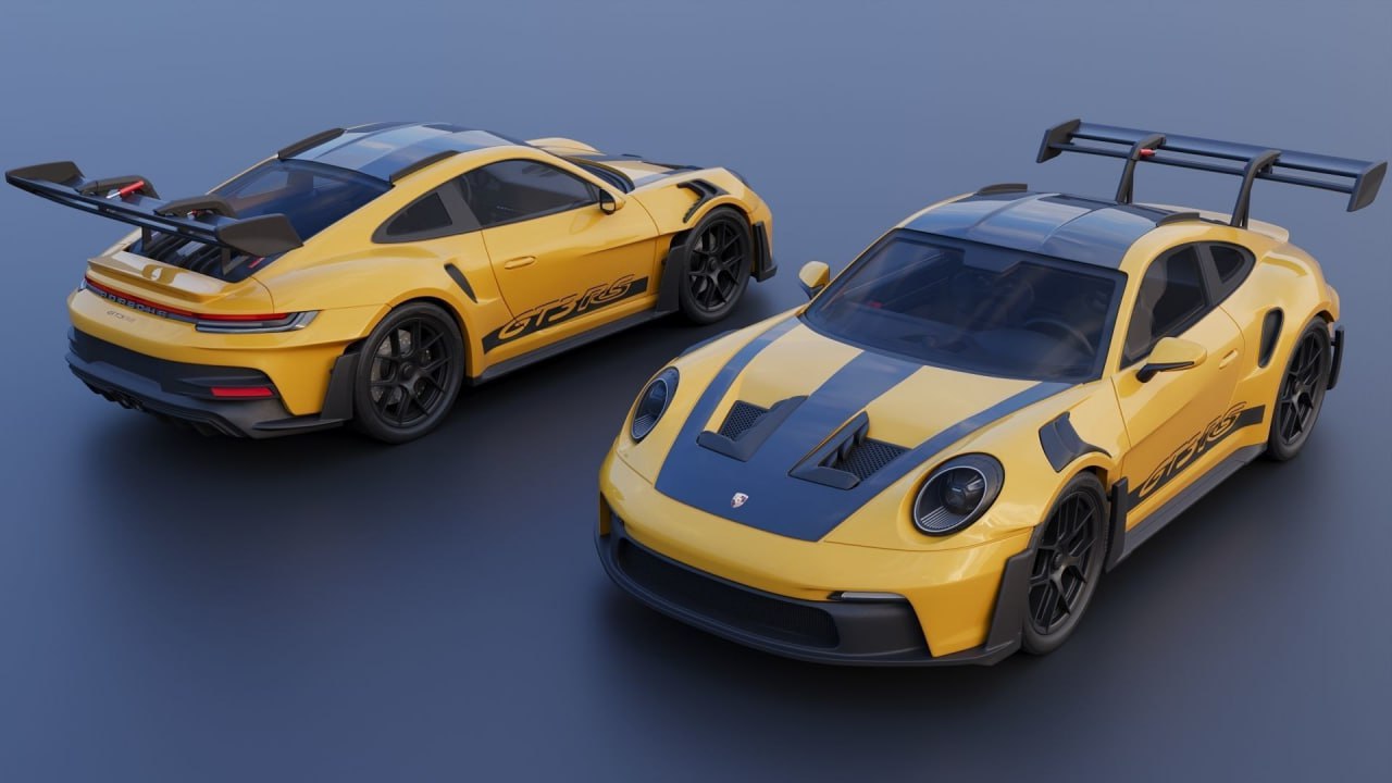 保时捷 911 GT3 RS 992-STL下载网_3D打印模型网_3D模型库_3D打印模型素材_3D打印机