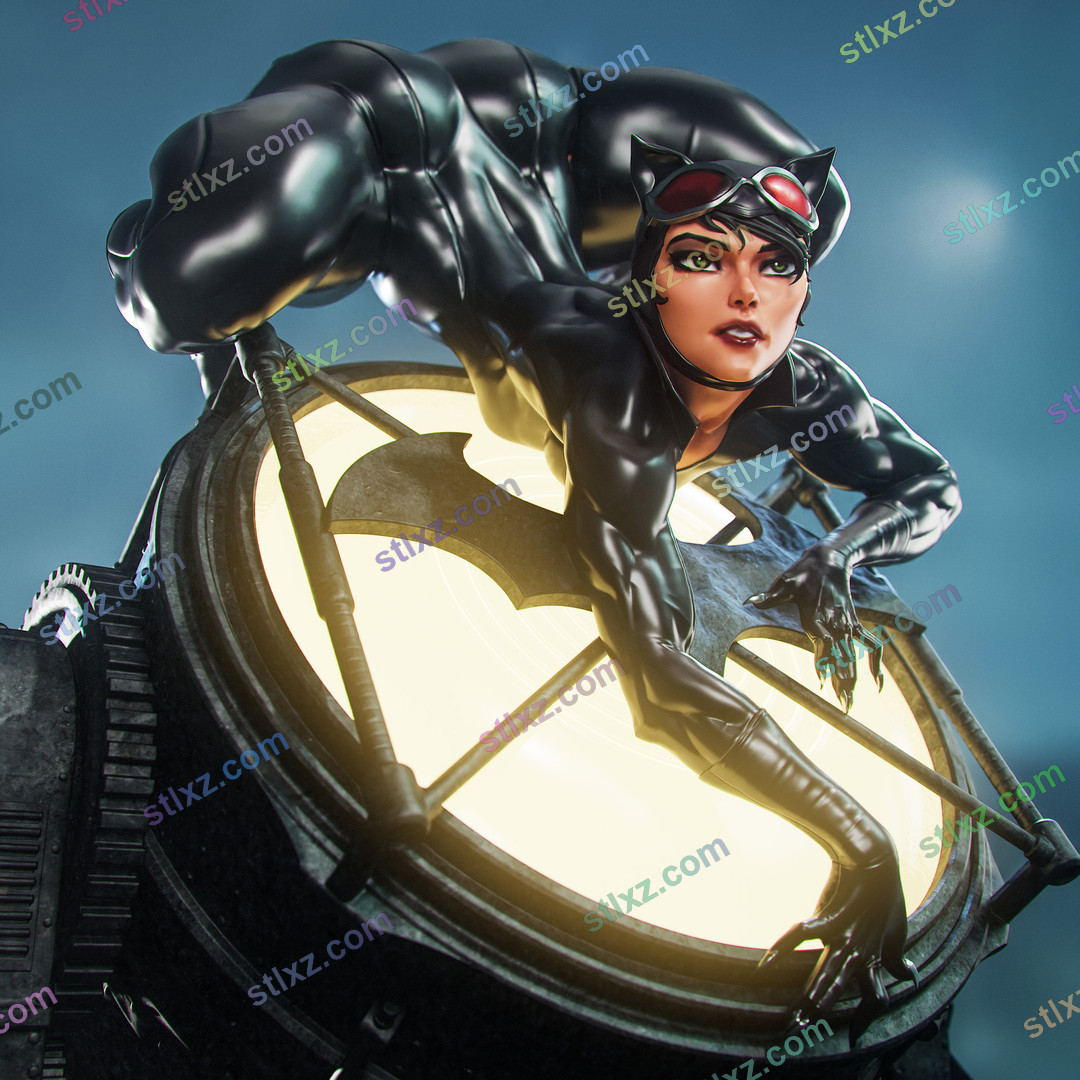 猫女（Catwoman）DC 6-STL下载网_3D打印模型网_3D模型库_3D打印模型素材_3D打印机