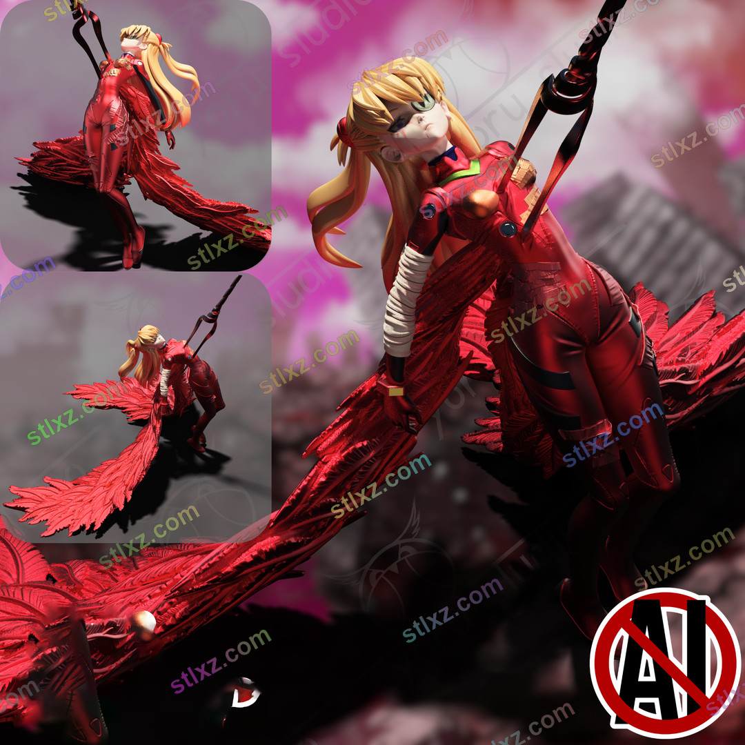 惣流 明日香 兰格雷 新世纪福音战士 EVA 1-STL下载网_3D打印模型网_3D模型库_3D打印模型素材_3D打印机