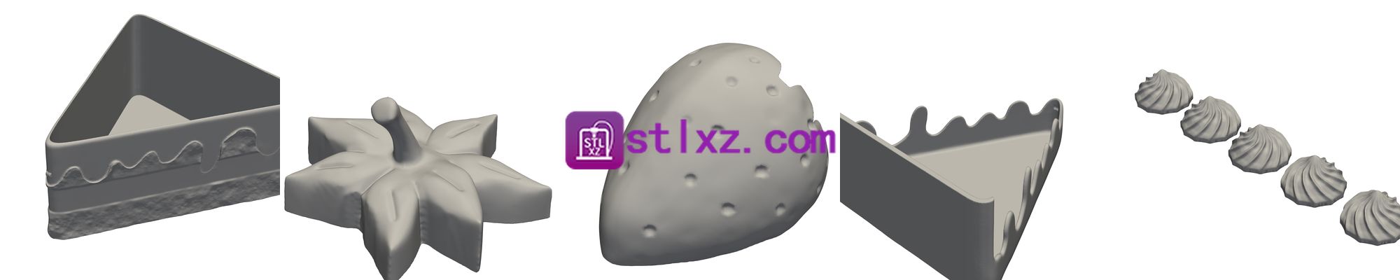 草莓切片蛋糕收纳盒