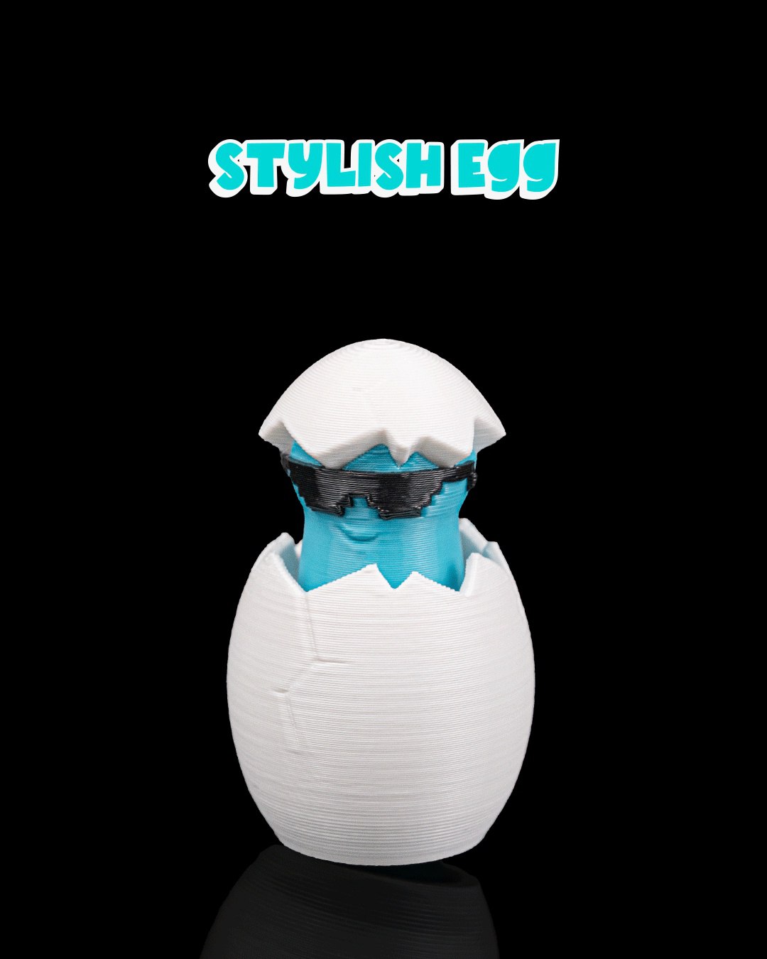 时髦蛋-STL下载网_3D打印模型网_3D模型库_3D打印模型素材_3D打印机