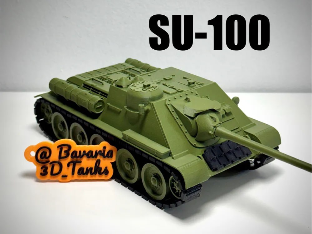 SU 100坦克歼击车 坦克-STL下载网_3D打印模型网_3D模型库_3D打印模型素材_3D打印机