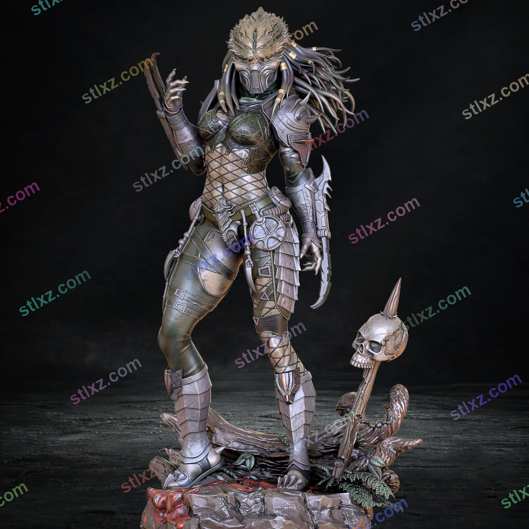 雌性铁血战士 铁血战士-STL下载网_3D打印模型网_3D模型库_3D打印模型素材_3D打印机