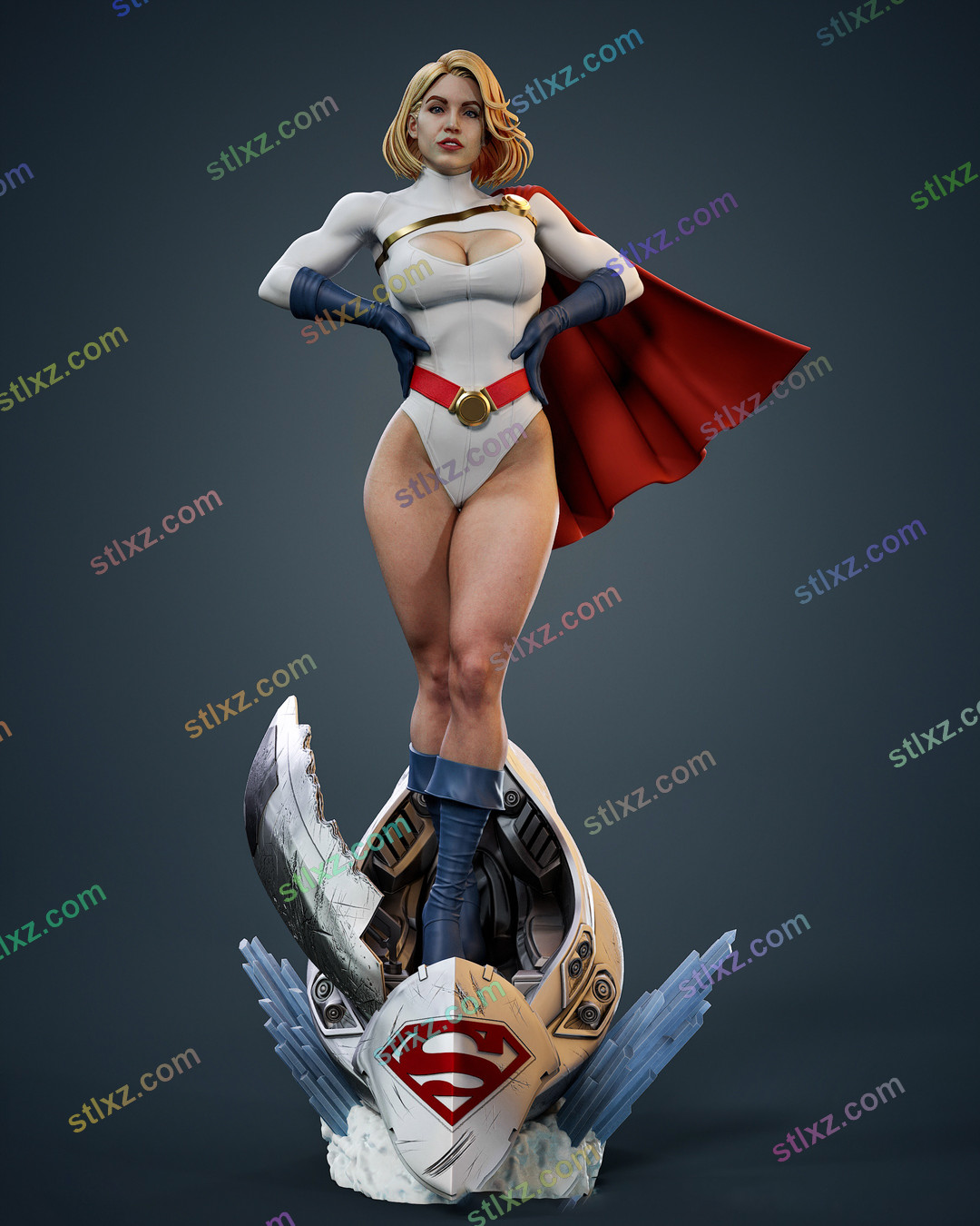 神力女孩 DC 1-STL下载网_3D打印模型网_3D模型库_3D打印模型素材_3D打印机