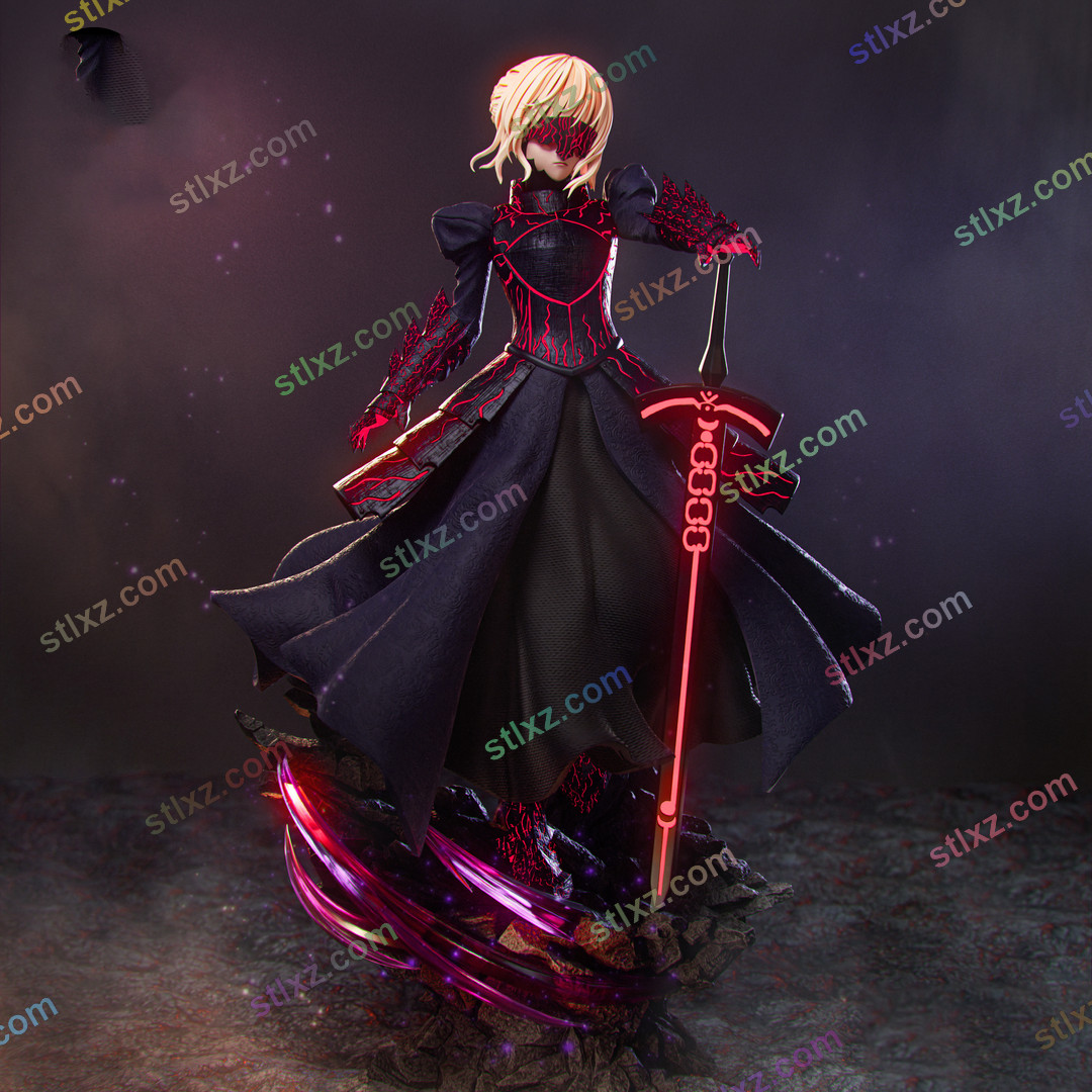 阿尔托利亚 潘德拉贡 Alter Fate 命运命运之夜-STL下载网_3D打印模型网_3D模型库_3D打印模型素材_3D打印机