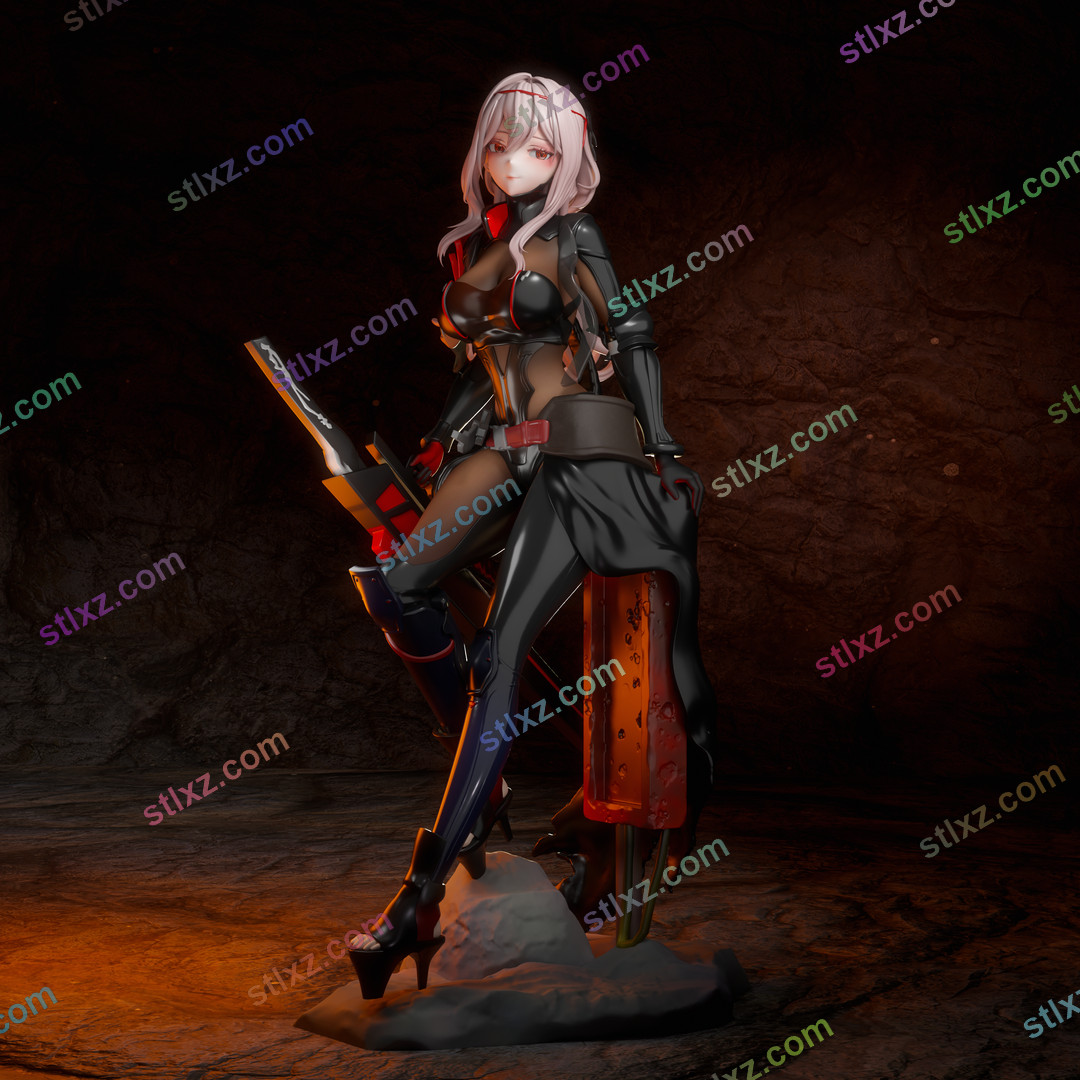 红莲 暗影 胜利女神 妮姬-STL下载网_3D打印模型网_3D模型库_3D打印模型素材_3D打印机