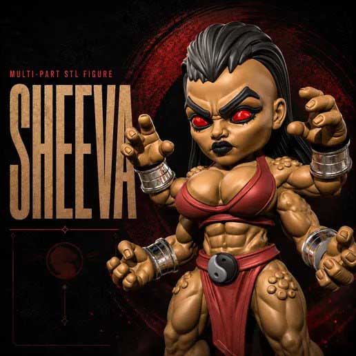 希瓦 真人快打-STL下载网_3D打印模型网_3D模型库_3D打印模型素材_3D打印机