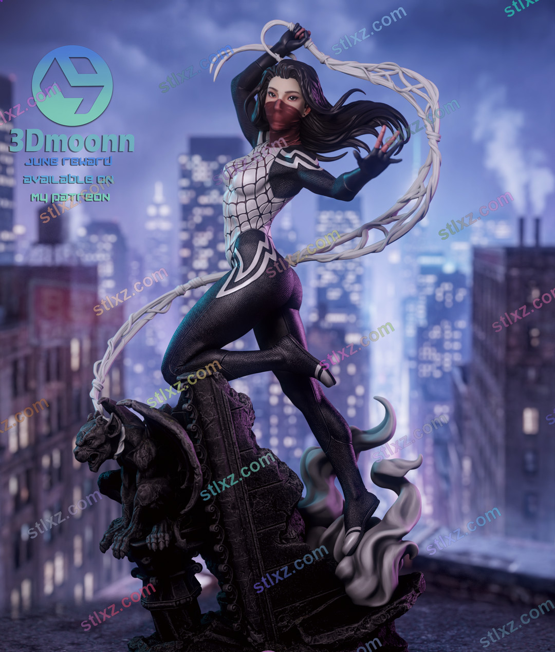 蛛丝 辛迪 沐恩 蜘蛛侠 5-STL下载网_3D打印模型网_3D模型库_3D打印模型素材_3D打印机