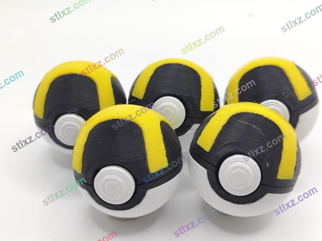 超级精灵球点击器-STL下载网_3D打印模型网_3D模型库_3D打印模型素材_3D打印机