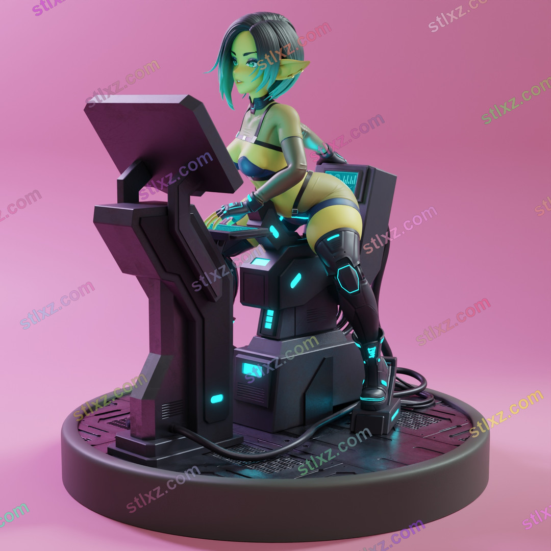 哥布林女孩-STL下载网_3D打印模型网_3D模型库_3D打印模型素材_3D打印机