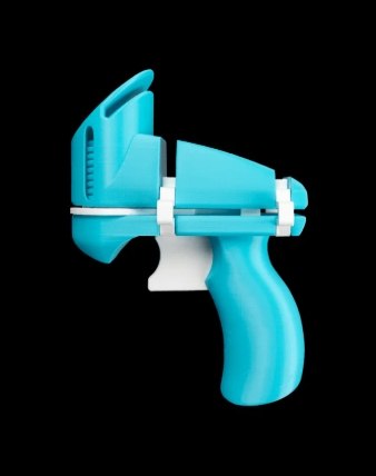 天蓝色圆盘发射器-STL下载网_3D打印模型网_3D模型库_3D打印模型素材_3D打印机