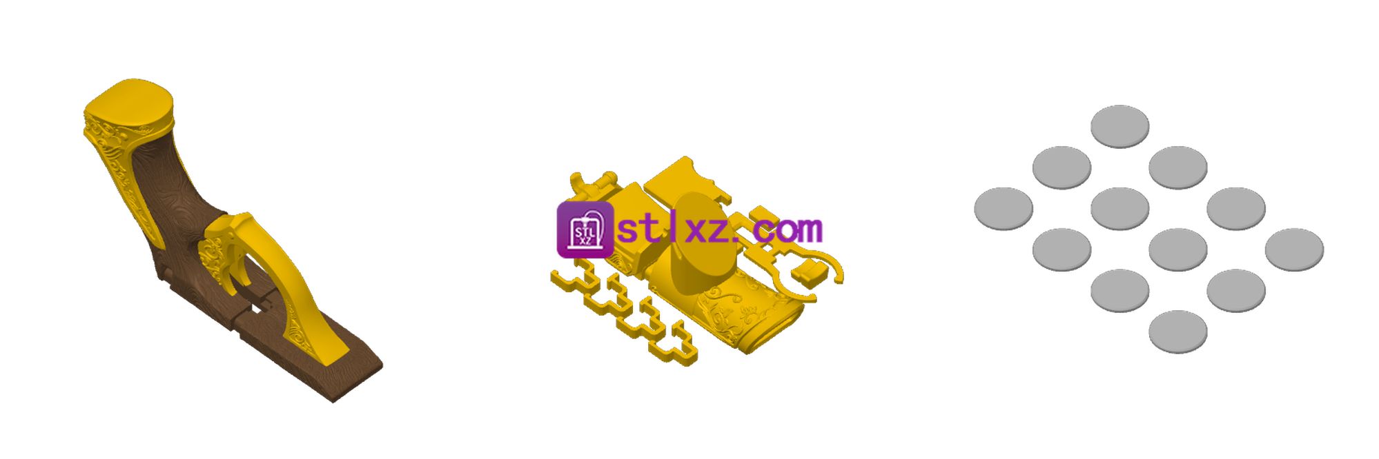 金色圆盘发射器